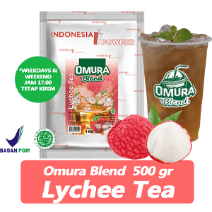 Bubuk Minuman Lychee Tea 500gr Omura Blend