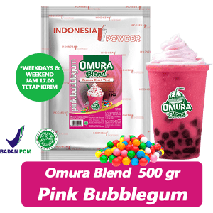 Bubuk Minuman Pink Bubblegum 500gr Omura Blend