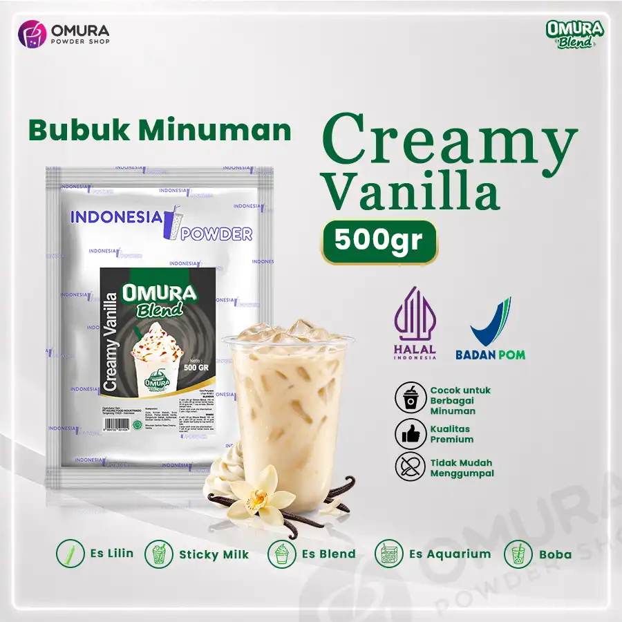 Bubuk Minuman Creamy Vanilla Blend 500 Gr