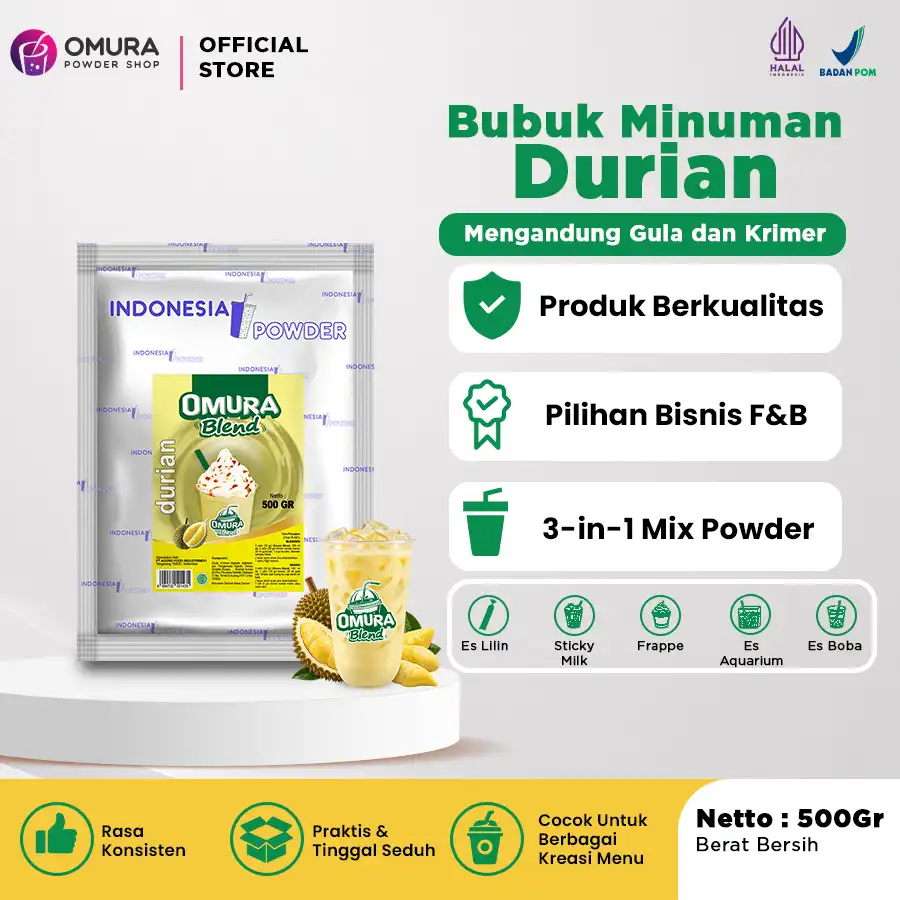 Bubuk Minuman Durian Blend 500 gr