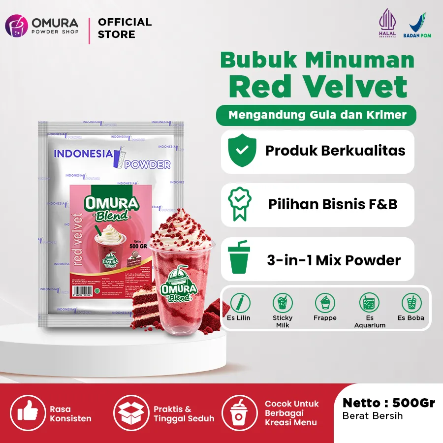 Bubuk Minuman Red Velvet Blend 500 Gr