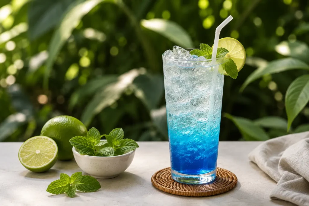 Blue Curacao Selalu Membuat Minuman Terlihat Lebih Menarik by Omura