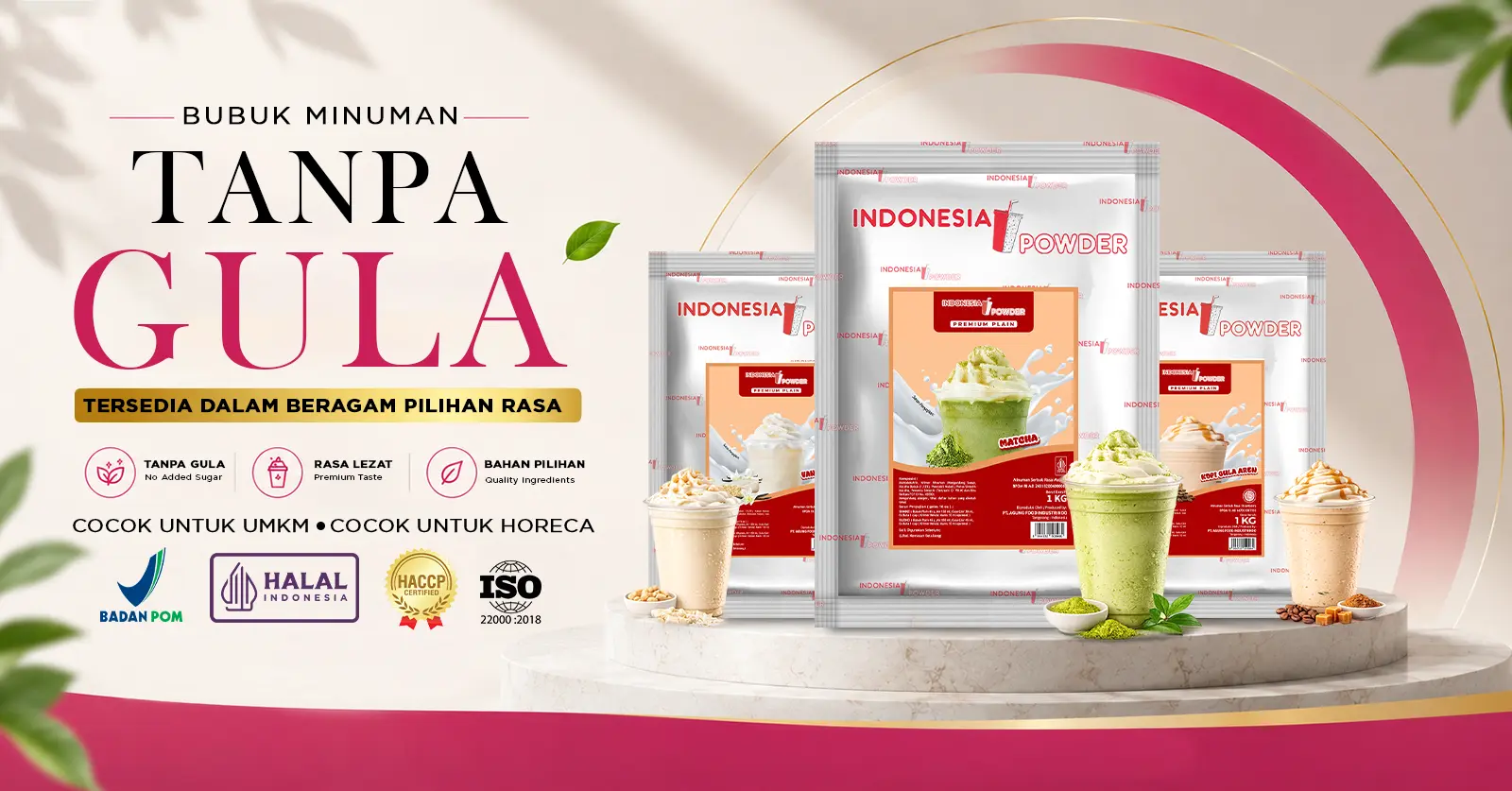 Bubuk Minuman Tanpa Gula Plain Omura Powder