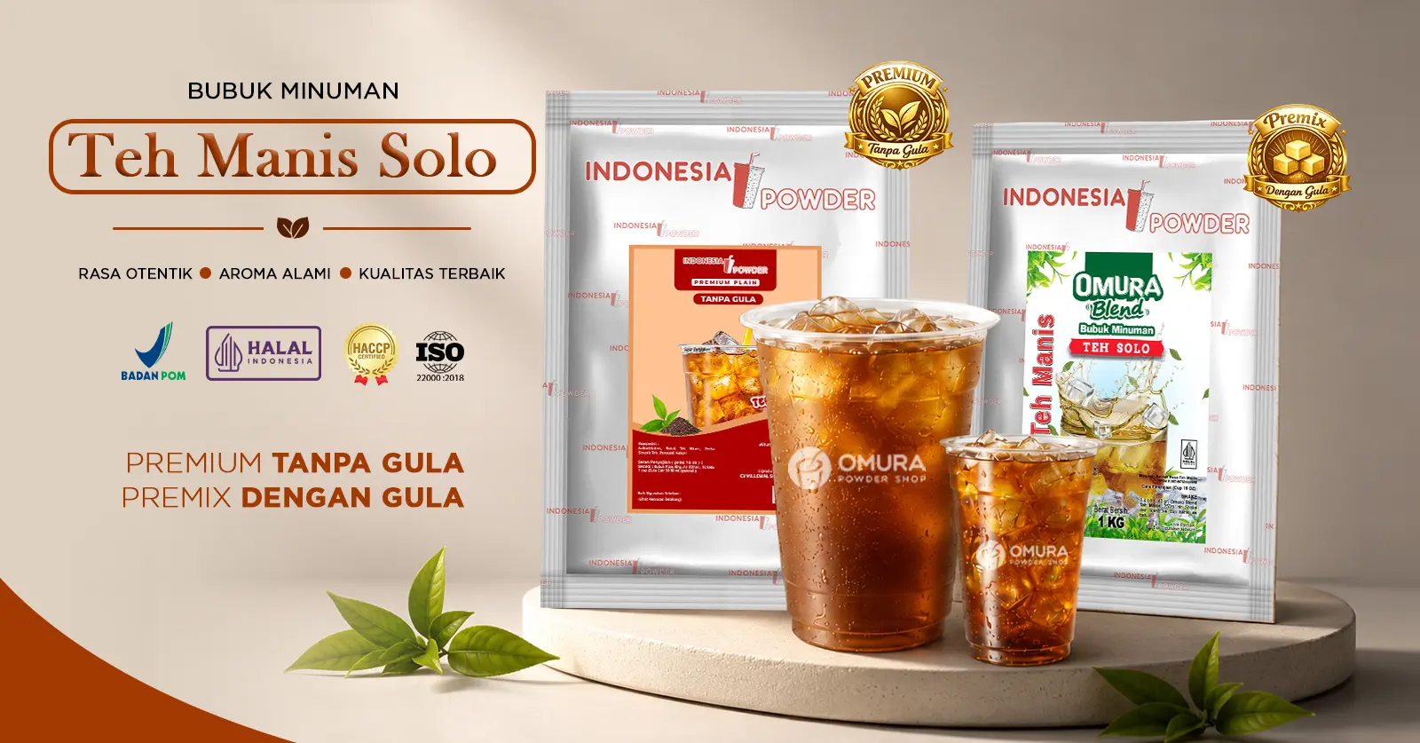 Bubuk Minuman Teh Manis Solo Blend dan IPP